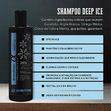 Shampoo Deep Ice - Triplo xXx 250ml