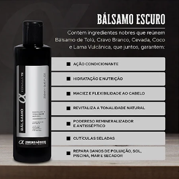 Bálsamo Fórmula 72 - 250ml (Cabelos Escuros)