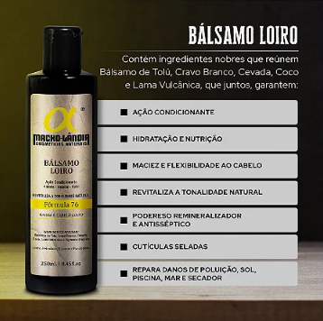 Bálsamo Fórmula 76 - 250ml (Cabelos Loiros)