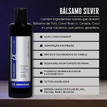 Bálsamo Fórmula 92 - 250ml (Cabelos Grisalhos)