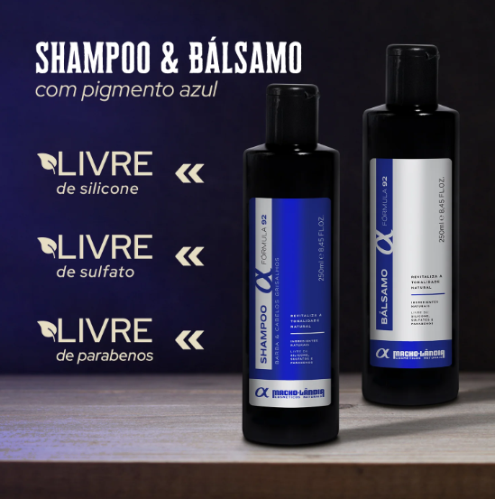 Shampoo para Cabelo e Barba Branca - 250ml